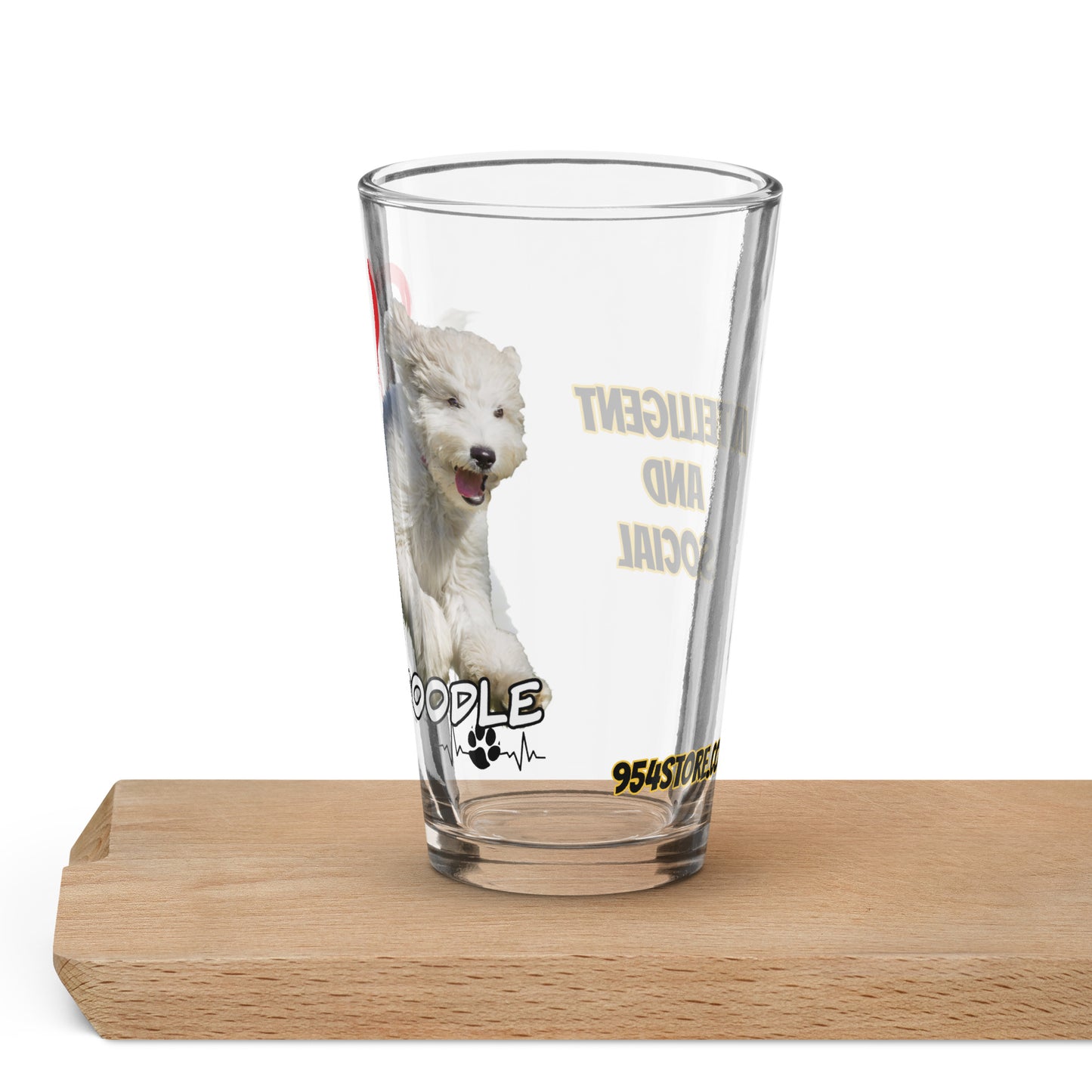 Labradoodle 954 Signature pint glass