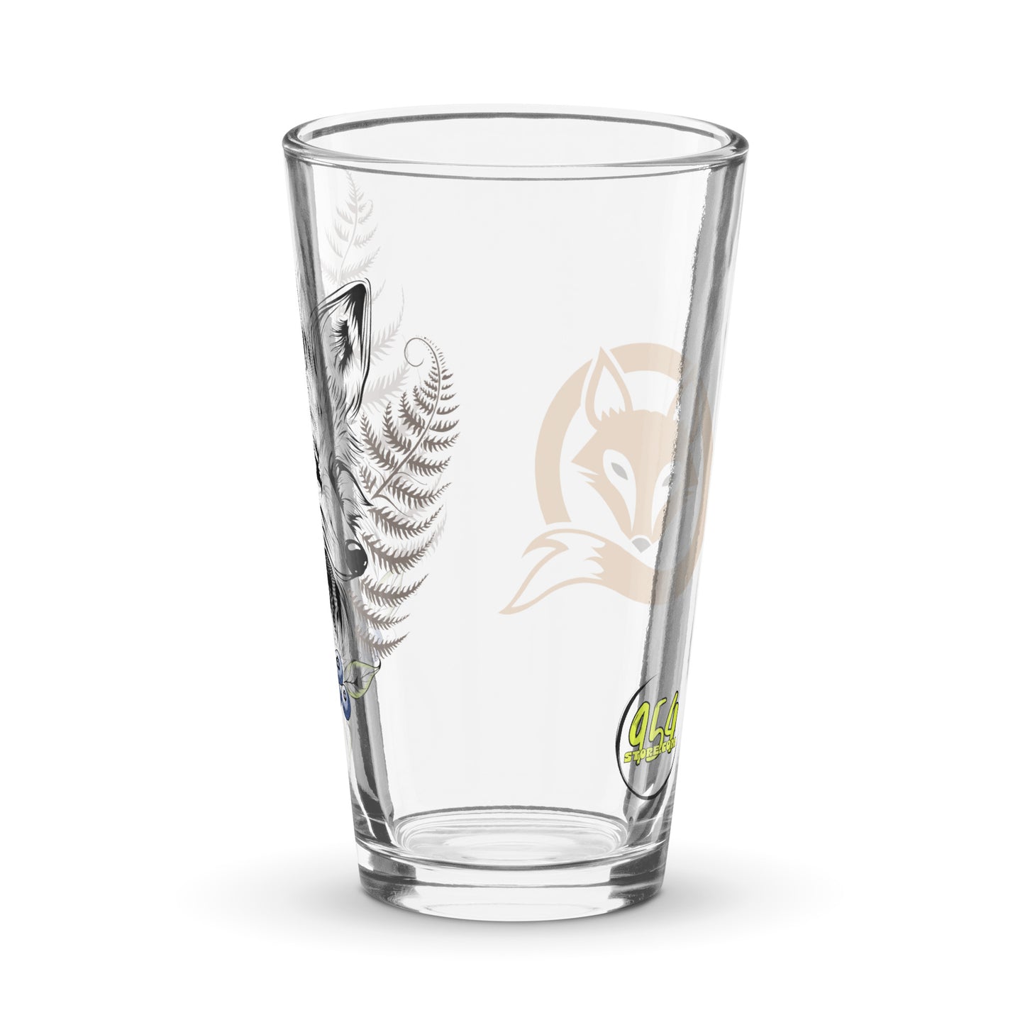 Fox Head II 954 Signature Shaker pint glass