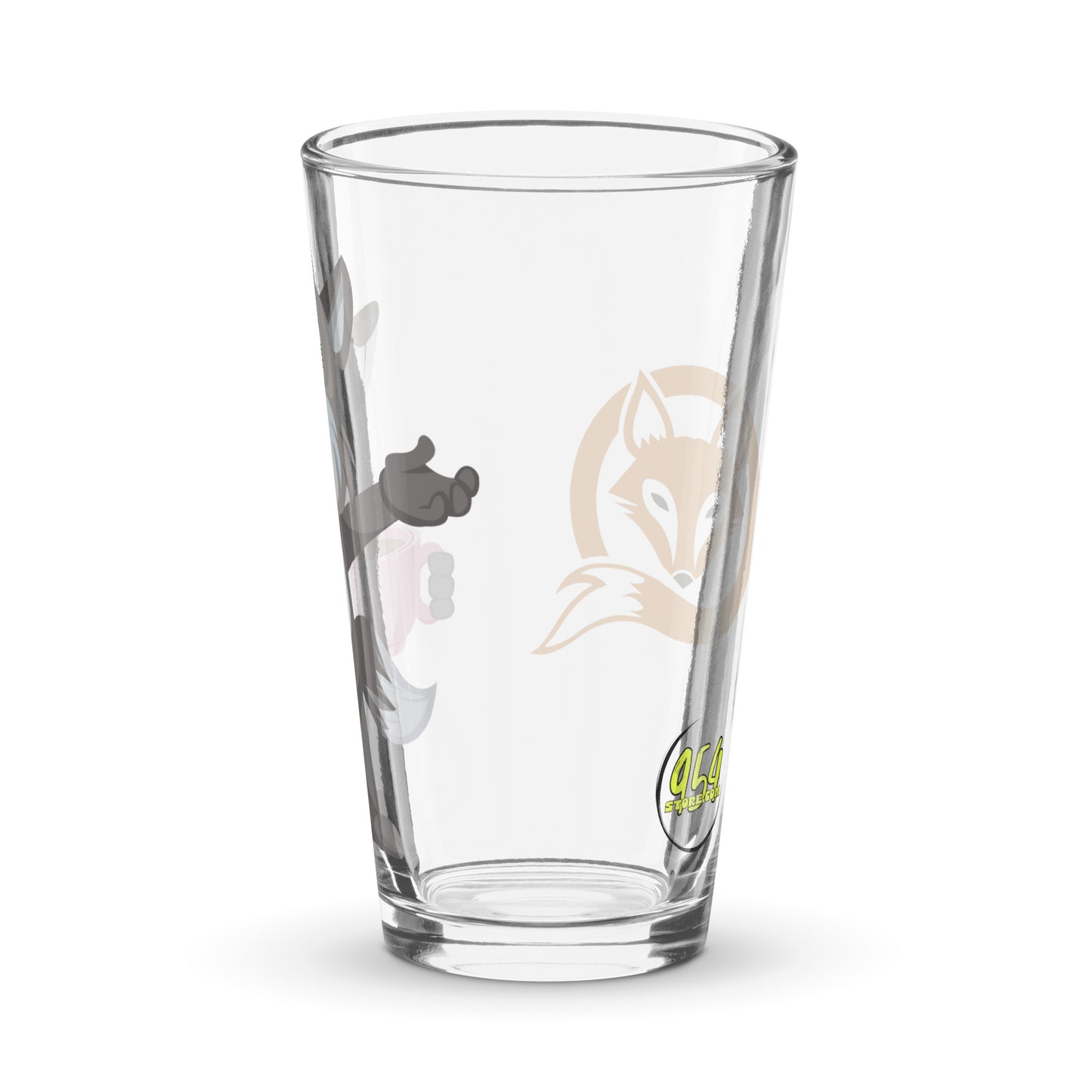 Animated Fox 954 Signature Shaker pint glass