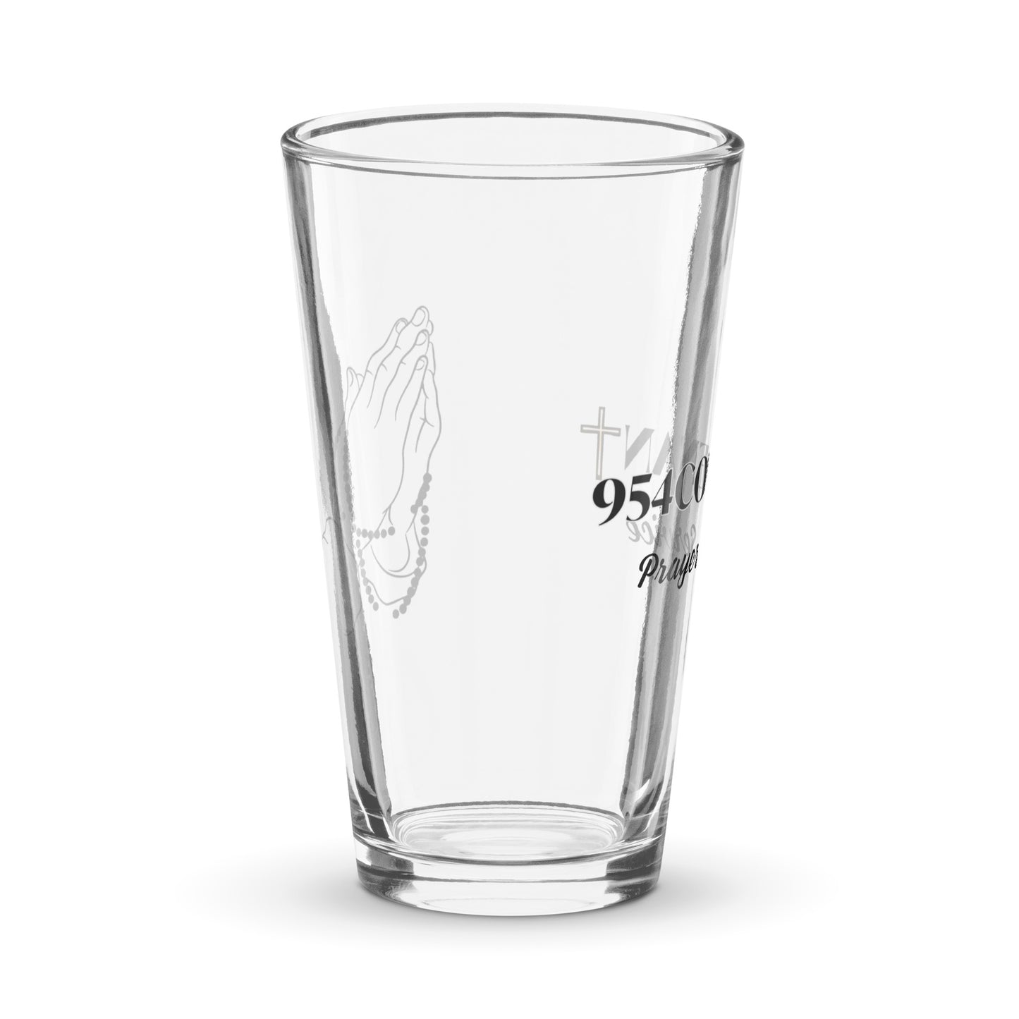 Prayer Shaker pint glass