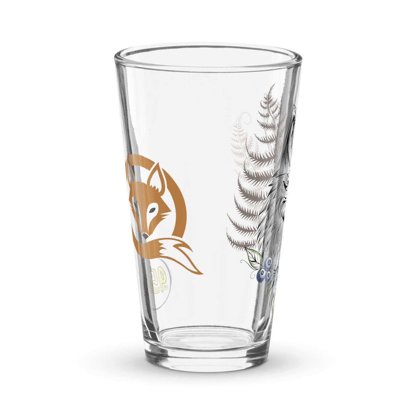 Fox Head II 954 Signature Shaker pint glass