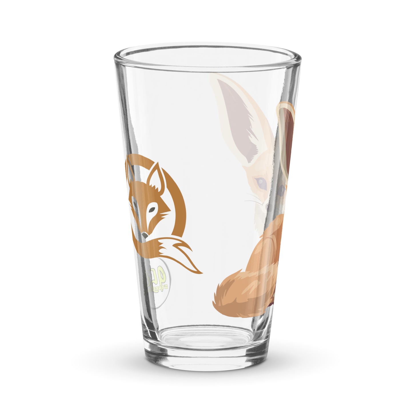 Fox Ears 954 Signature Shaker pint glass