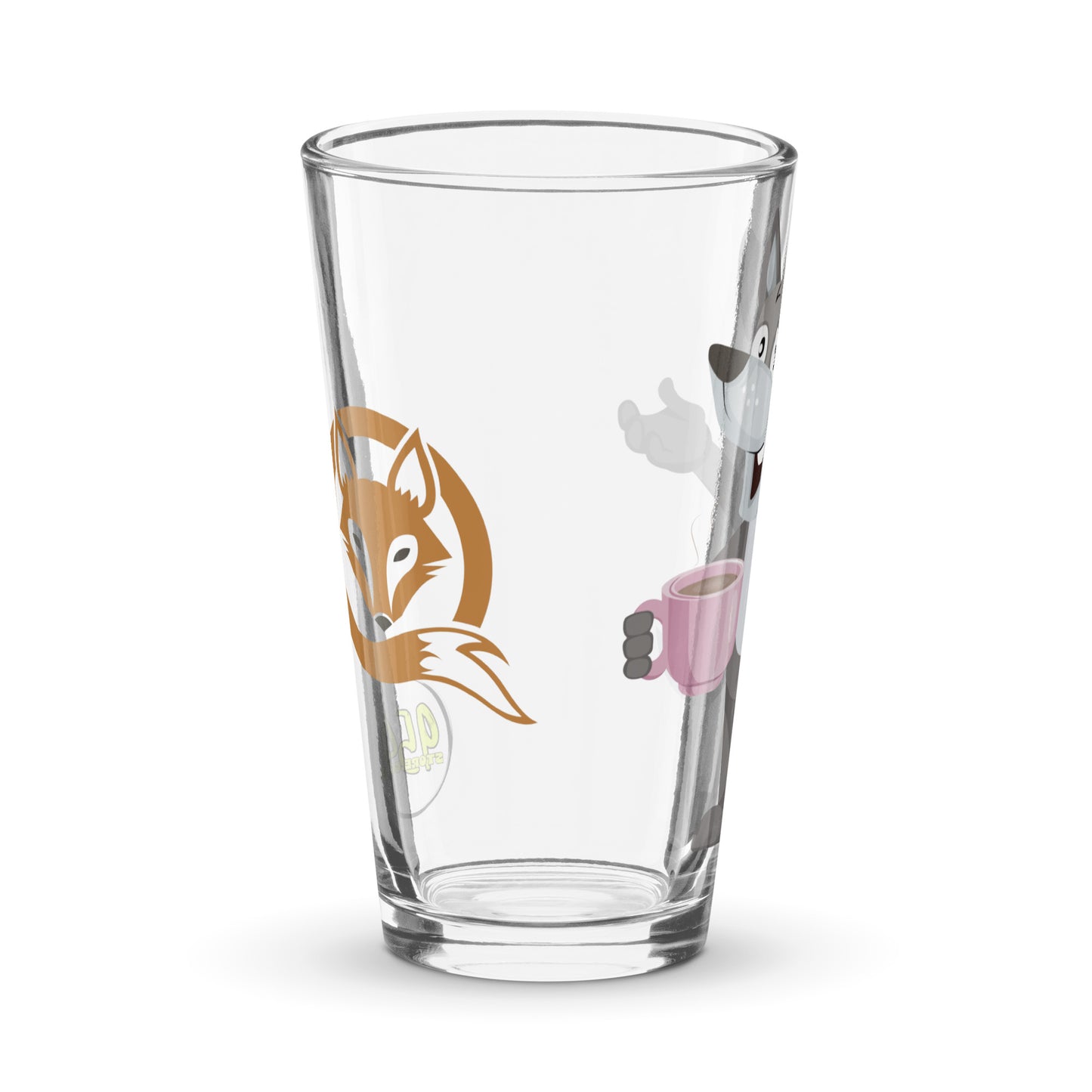 Animated Fox 954 Signature Shaker pint glass