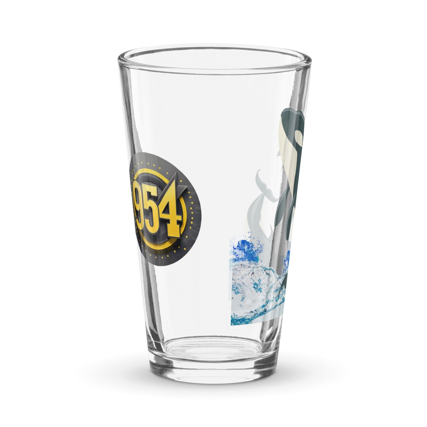 Whales 954 Signature Shaker pint glass