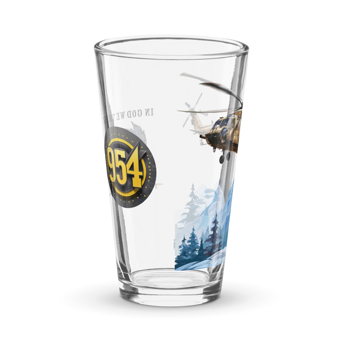 HELO 954 Signature Shaker pint glass