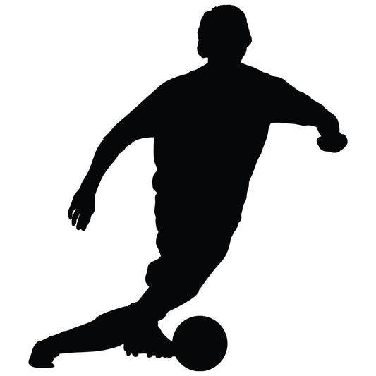 Soccer Silhouette V Wall Decal (3 Sizes Available)