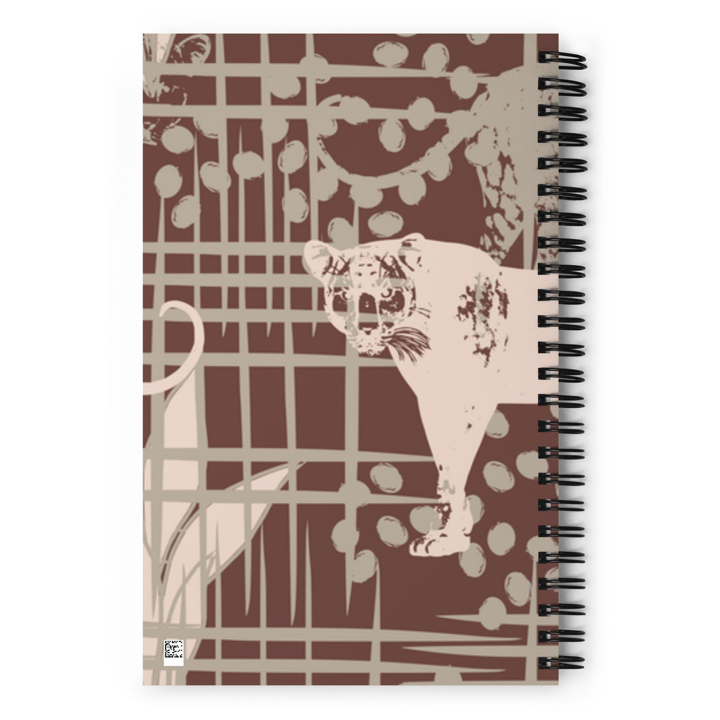 Tiger Pattern Spiral notebook