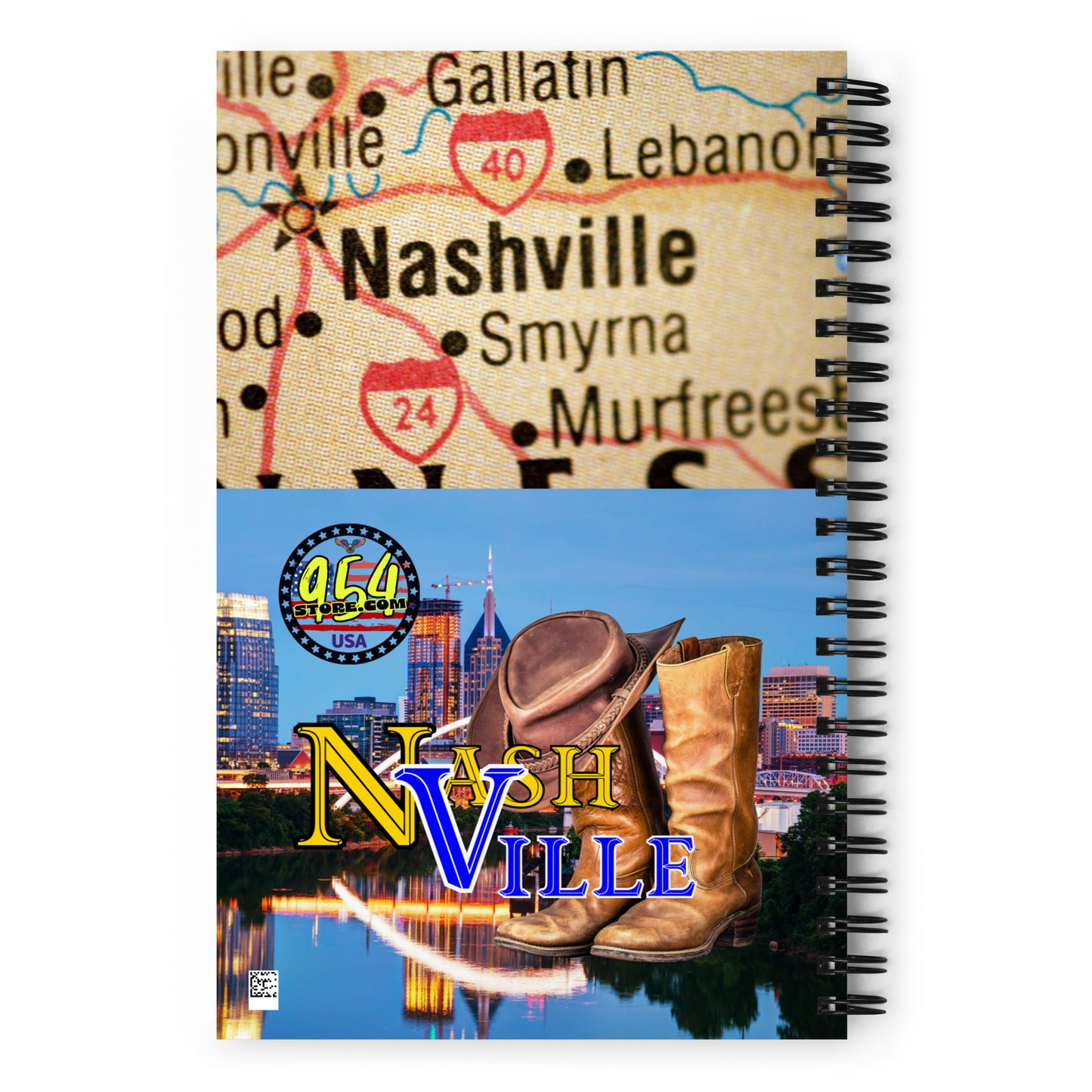 Nashville 954 Signature Spiral notebook