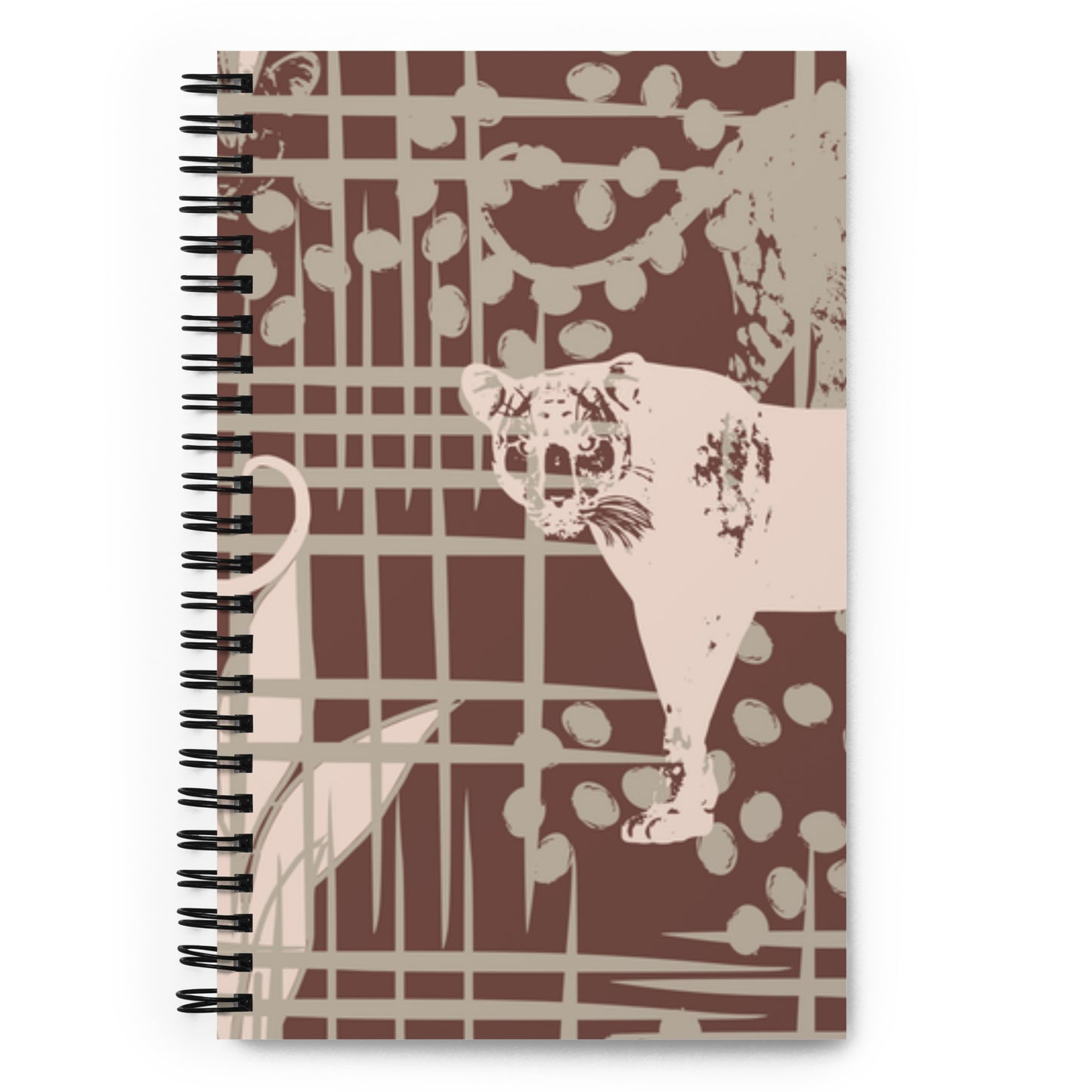 Tiger Pattern Spiral notebook