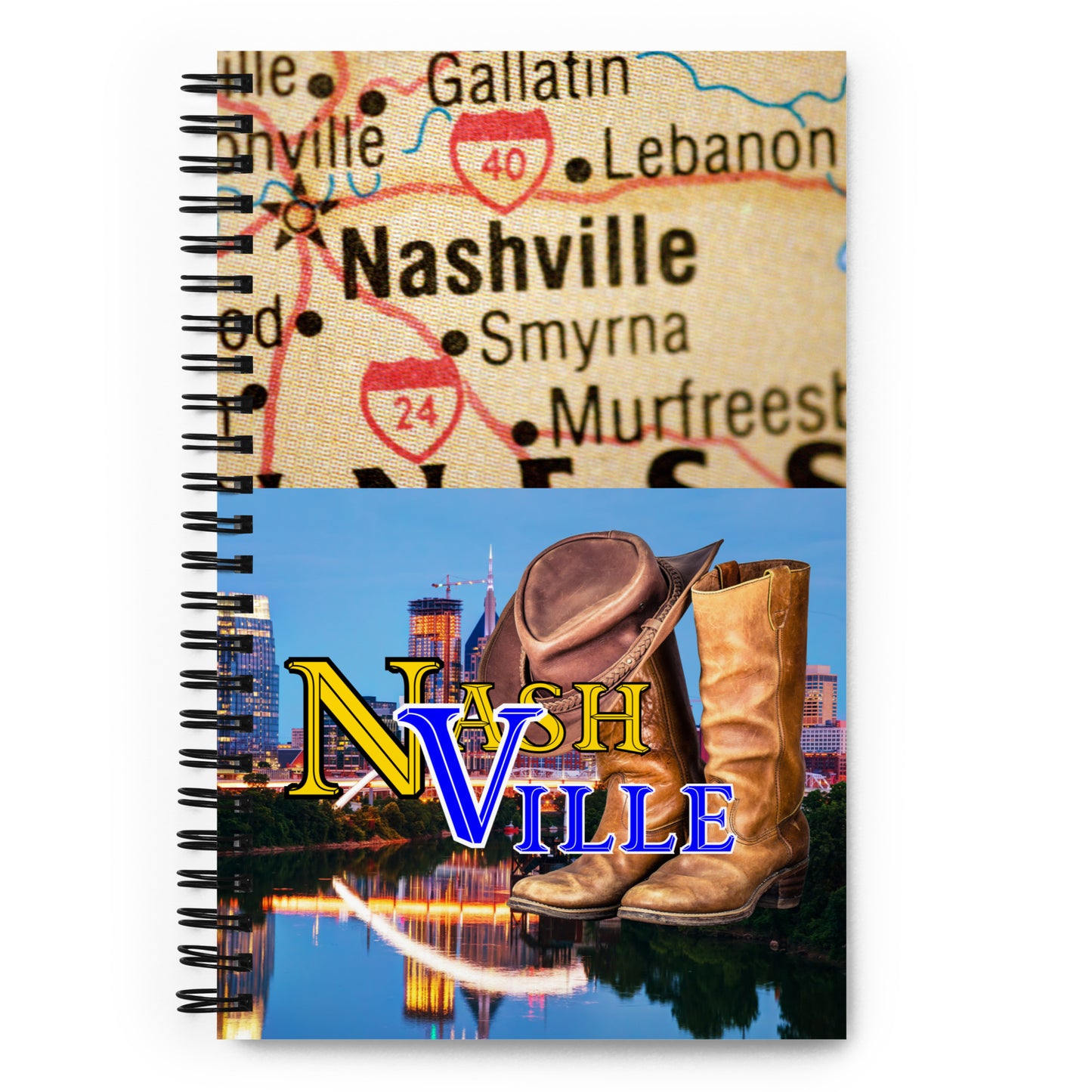 Nashville 954 Signature Spiral notebook