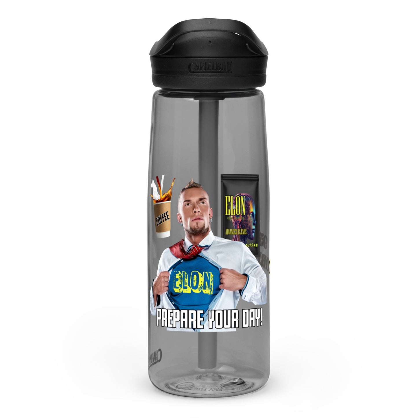 ELON Coffee 954 Signature Sports water bottle