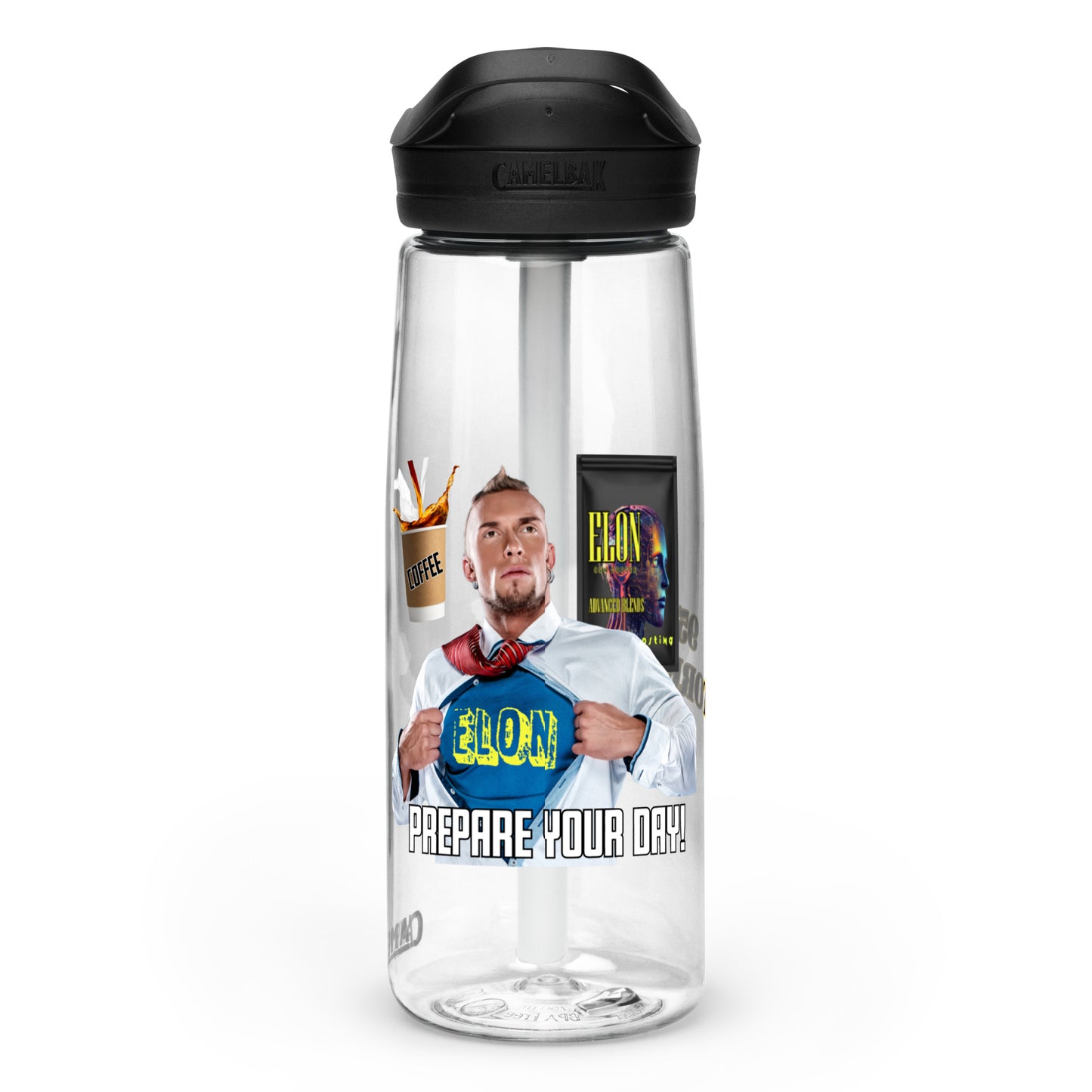 ELON Coffee 954 Signature Sports water bottle