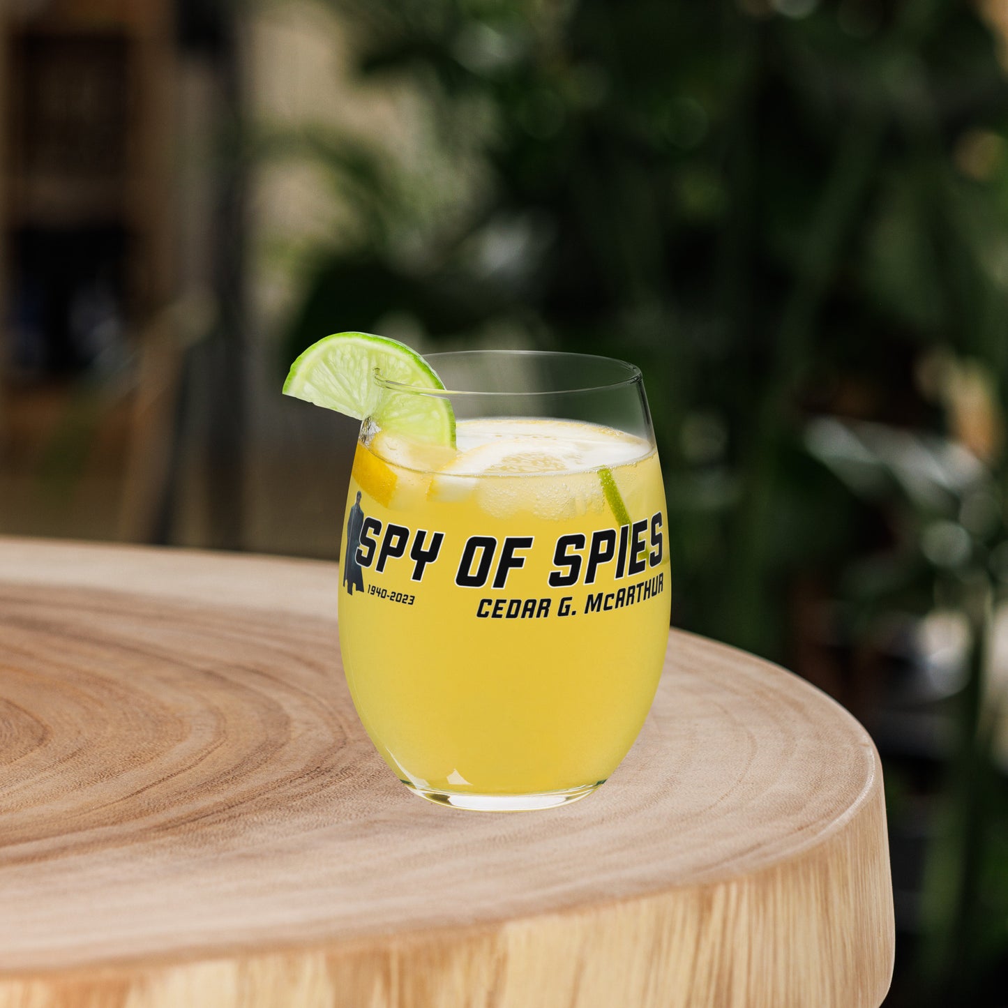 Spy of Spies 954 Siganture Stemless wine glass