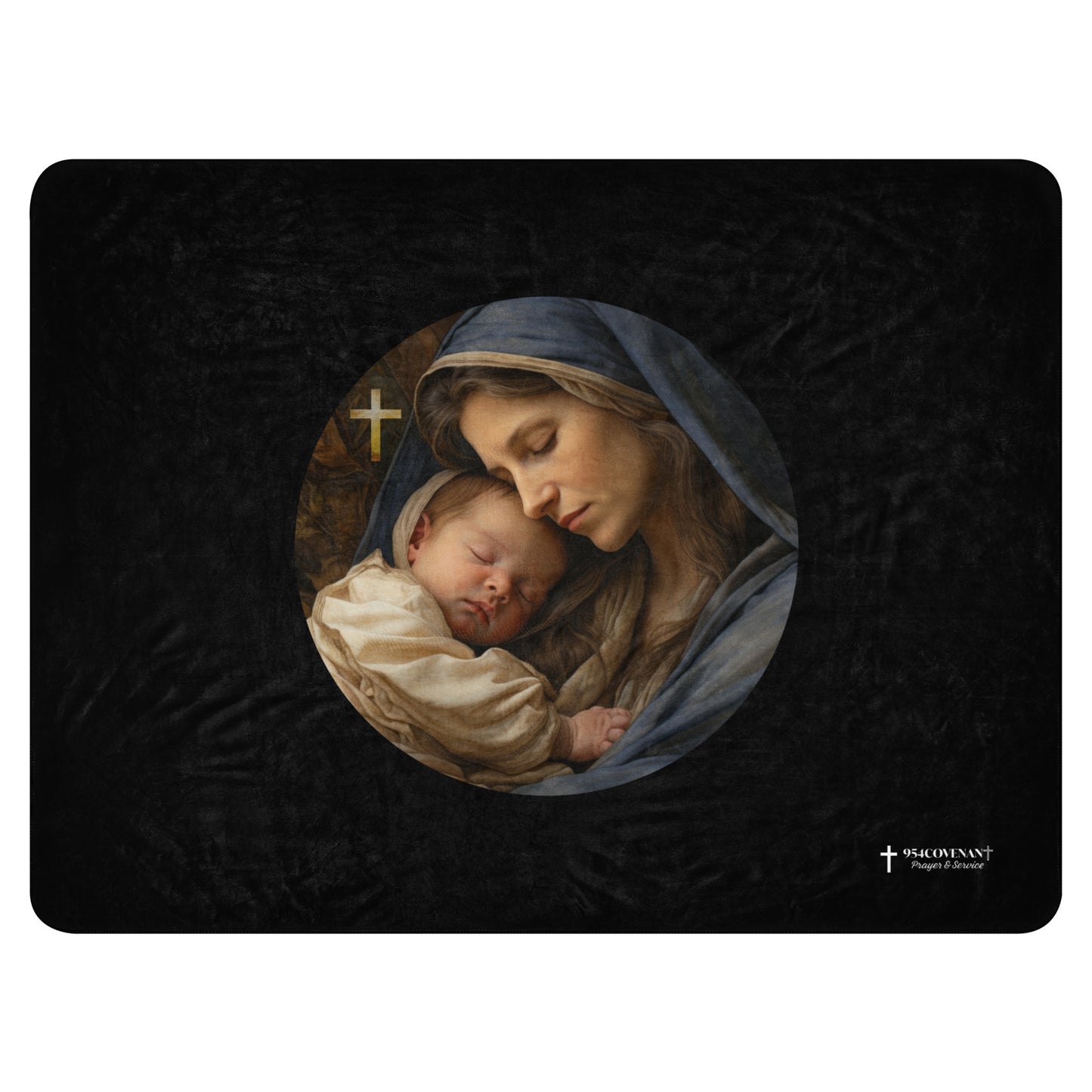 Babby Jesus Sherpa blanket