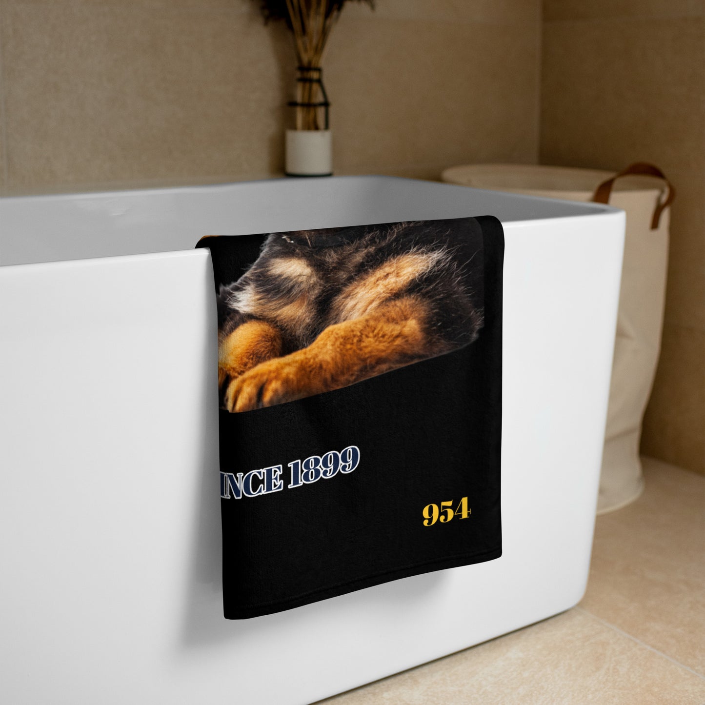 German Shepherd Sibs 954 Signature Towel