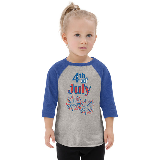 July 4th 954 Signature Toddler baseball shirt