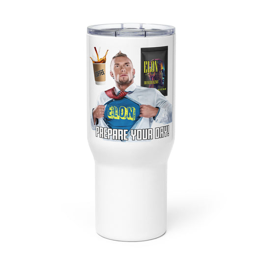 ELON Coffee 954 Signature Travel mug with a handle
