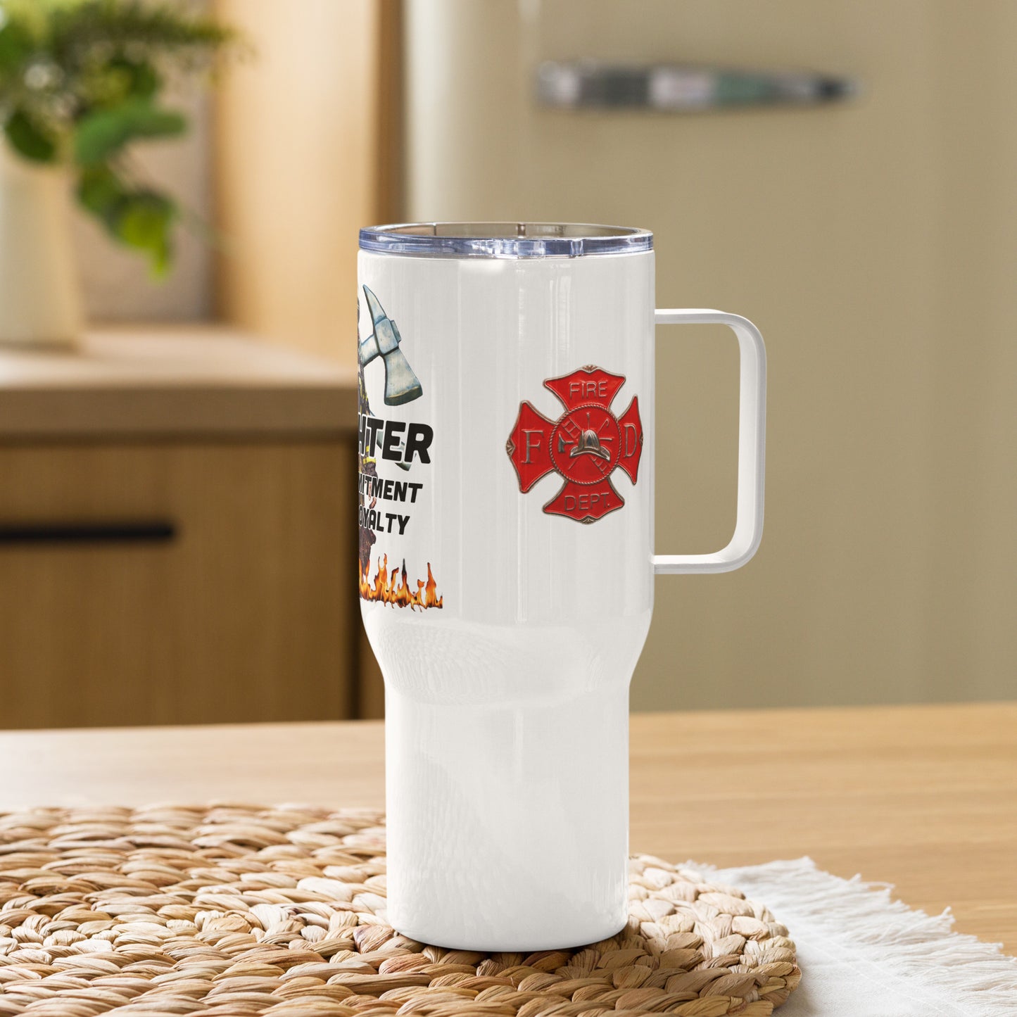 Firefighter Axes 954 Travel mug with a handle