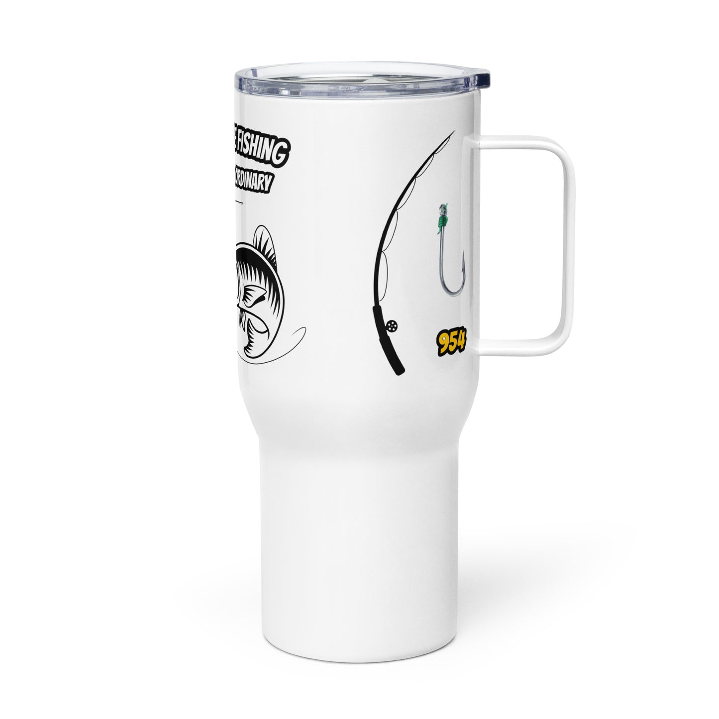 Rather be Fishing 954 Signature Travel mug with a handle