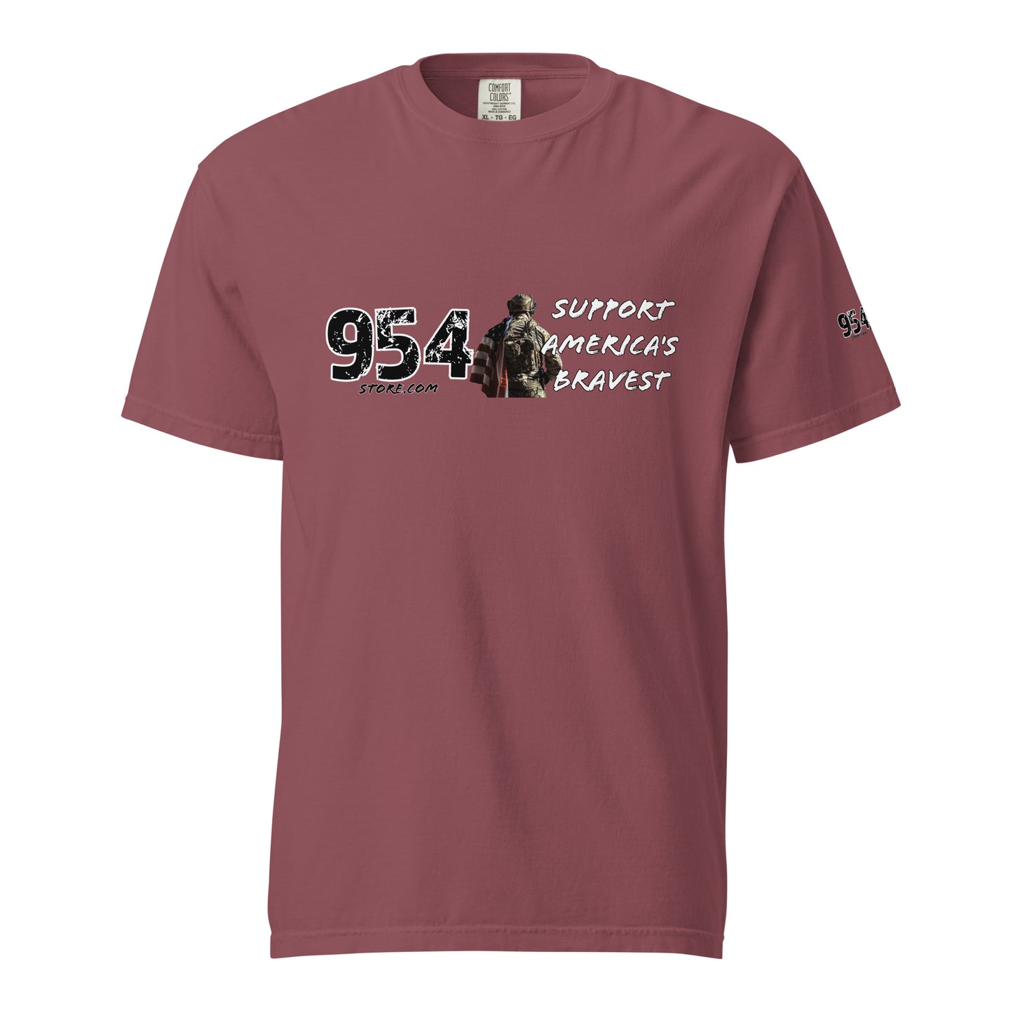 Support America's Bravest Dark T's 954 Unisex garment-dyed heavyweight t-shirt