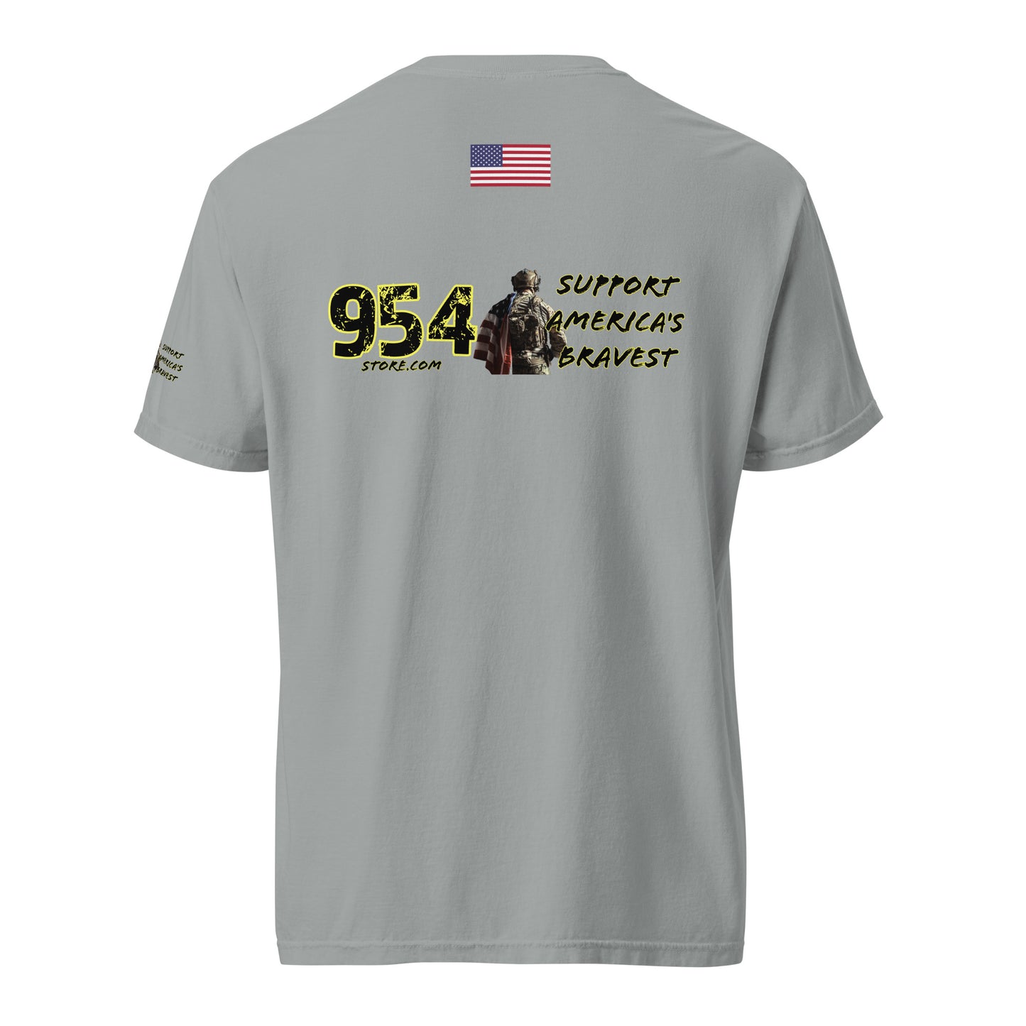 Support America's Bravest 954 Unisex garment-dyed heavyweight t-shirt