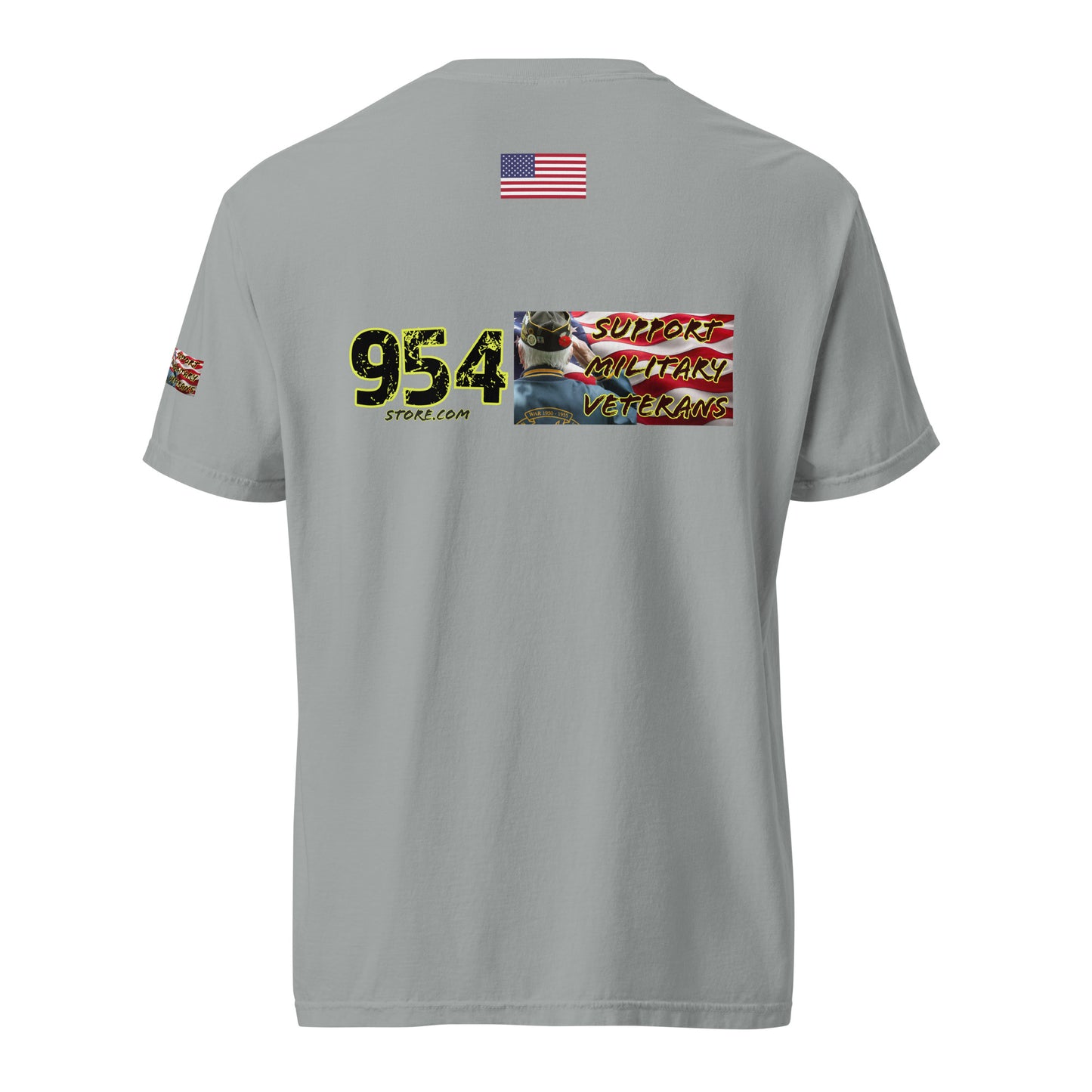 Support Veterans 954 Unisex garment-dyed heavyweight t-shirt