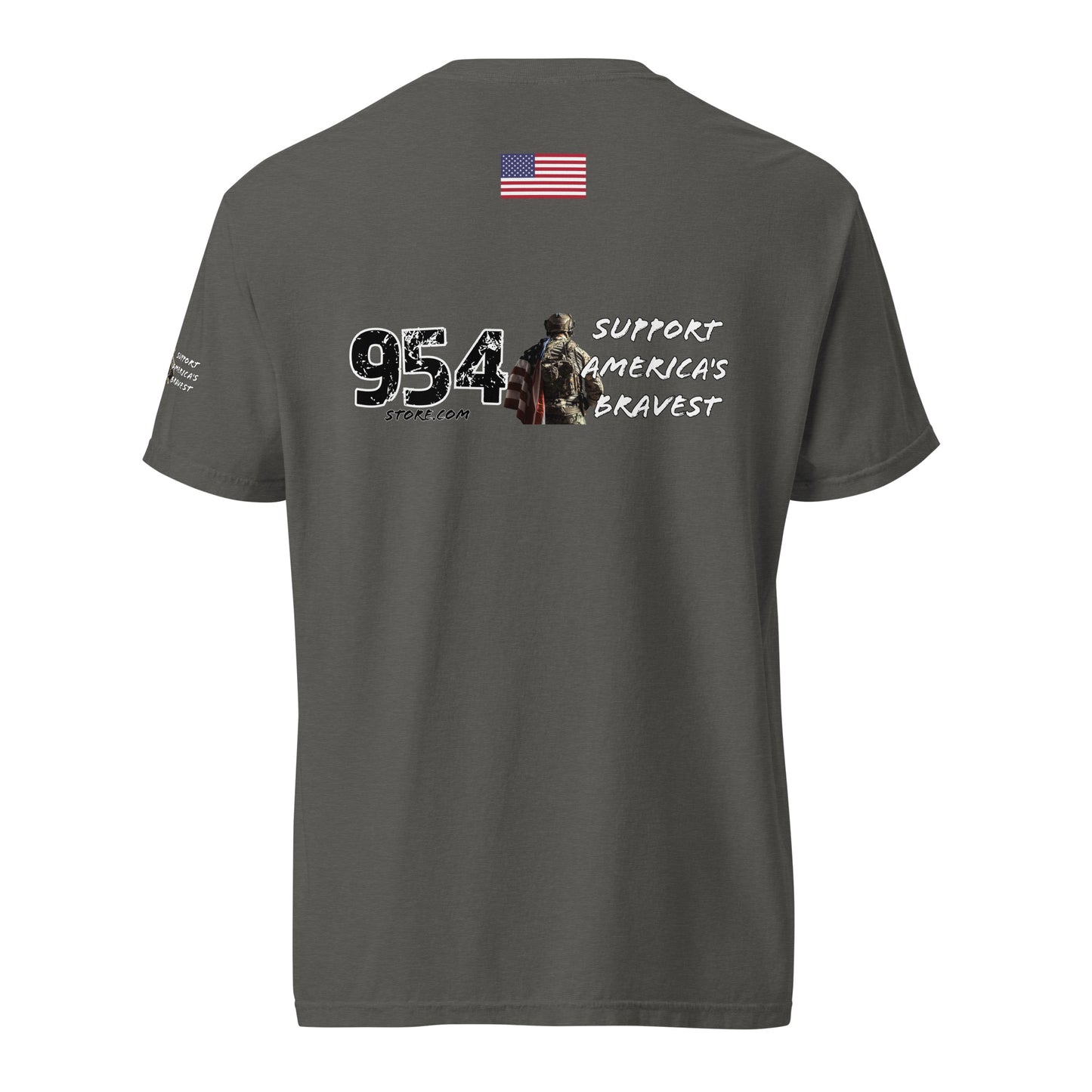 Support America's Bravest Dark T's 954 Unisex garment-dyed heavyweight t-shirt