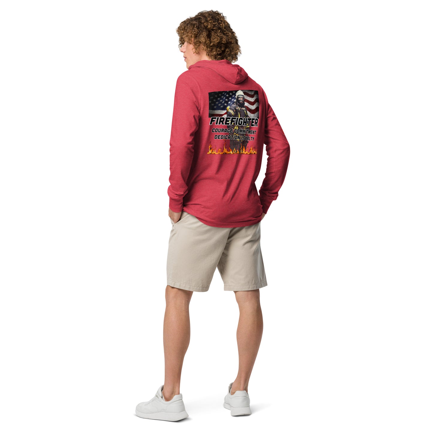 Firefighter 954 Hooded long-sleeve tee