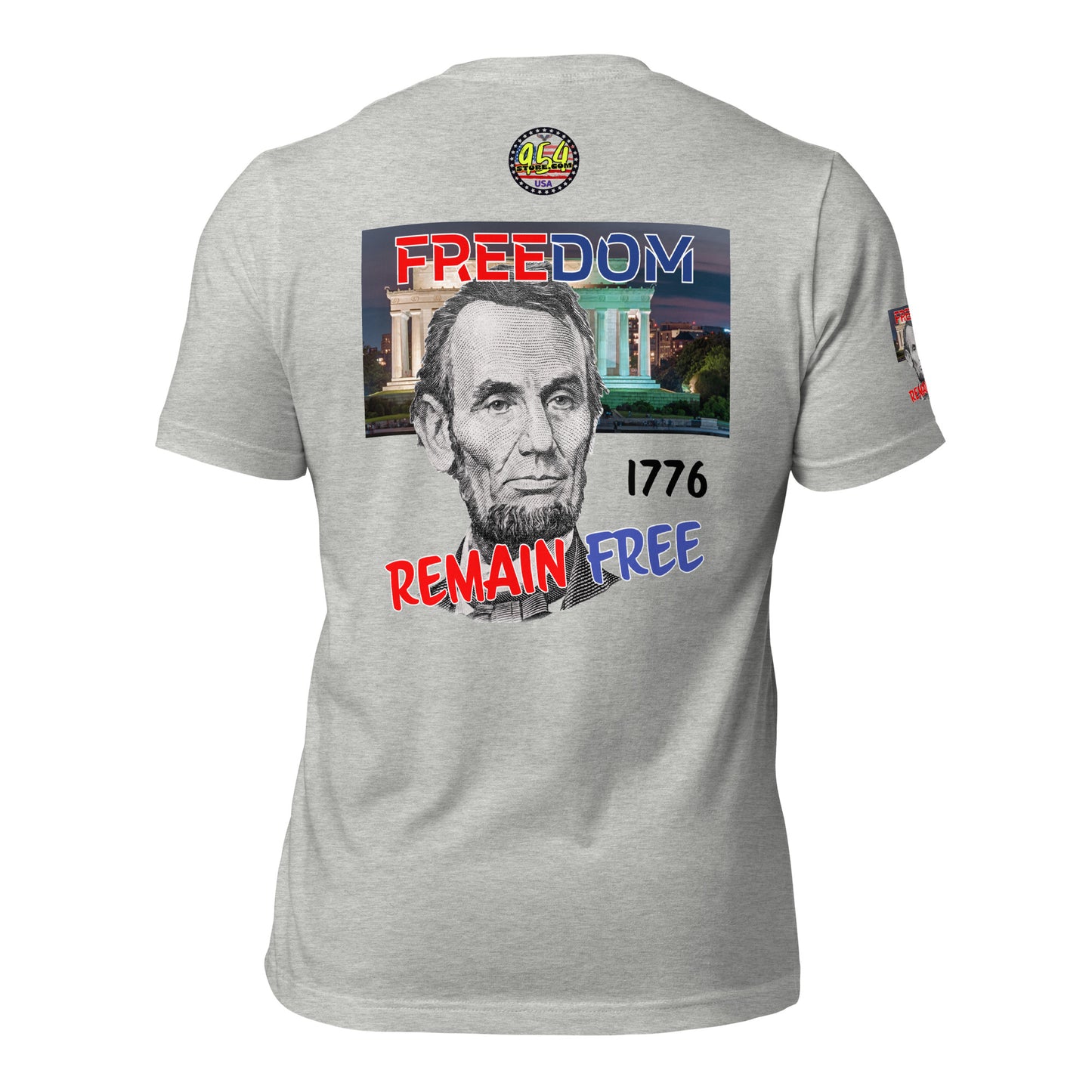 Lincoln Remain Free 954 Signature Unisex t-shirt