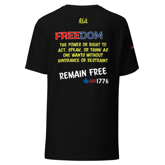 Freedom Remain Free 954 Signature Unisex t-shirt