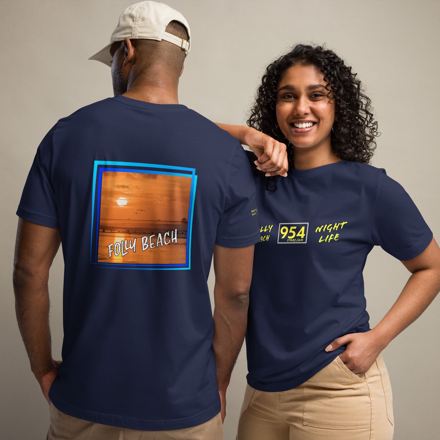 Folly Beach 954 Signature Unisex t-shirt