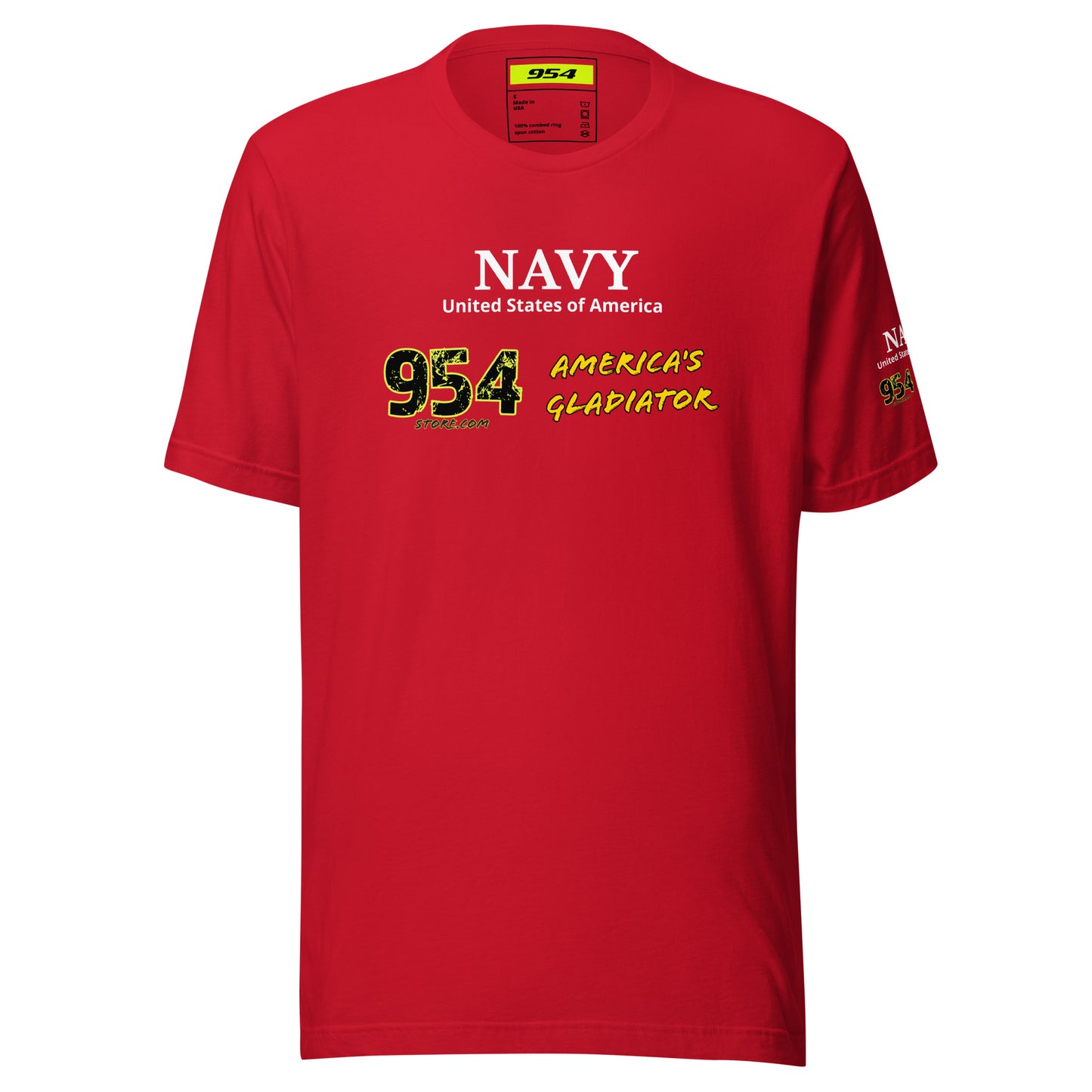 Navy Gladiator 954 Signature Unisex t-shirt