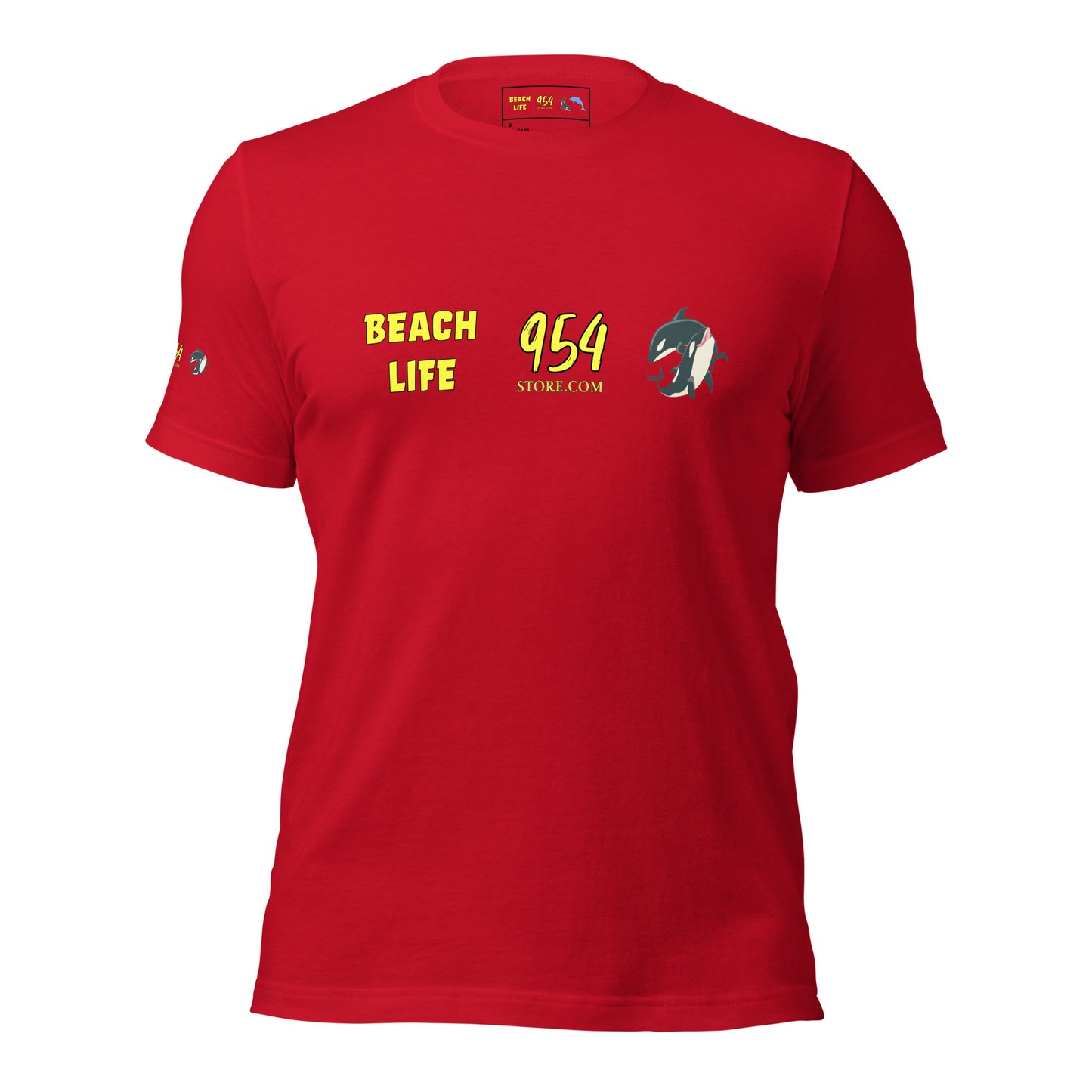 Beach Life Triple Dolphins 954 Signature Unisex t-shirt