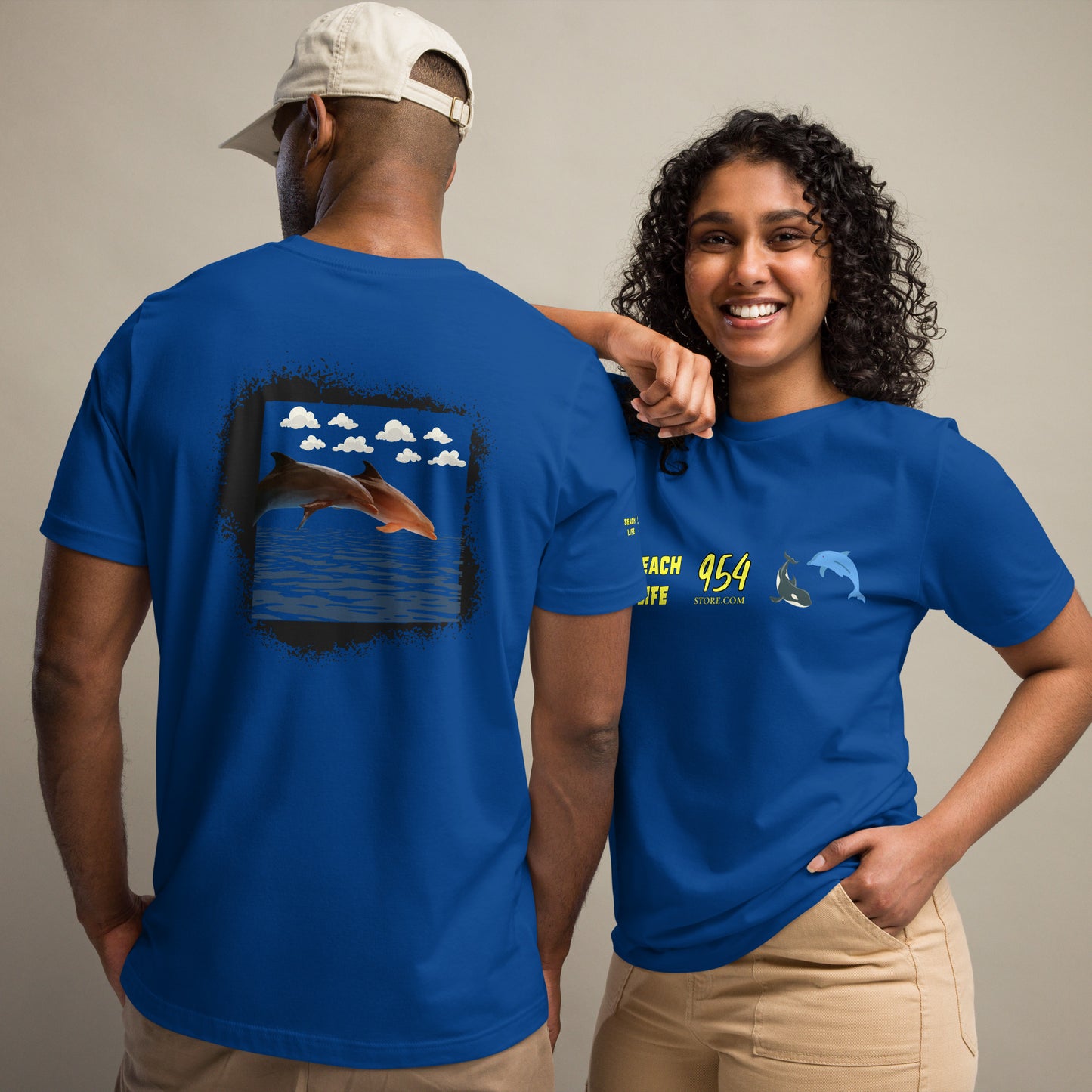 Beach Life Dolphins 954 Signature Unisex t-shirt