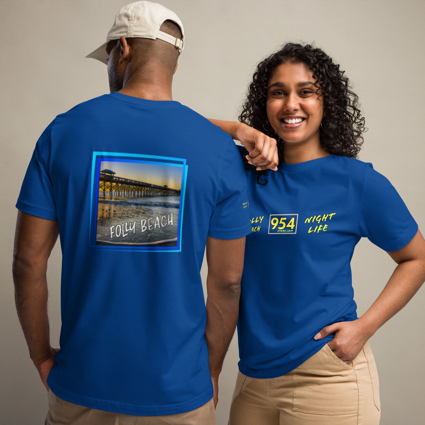 Folly Beach Pier 954 Signature Unisex t-shirt