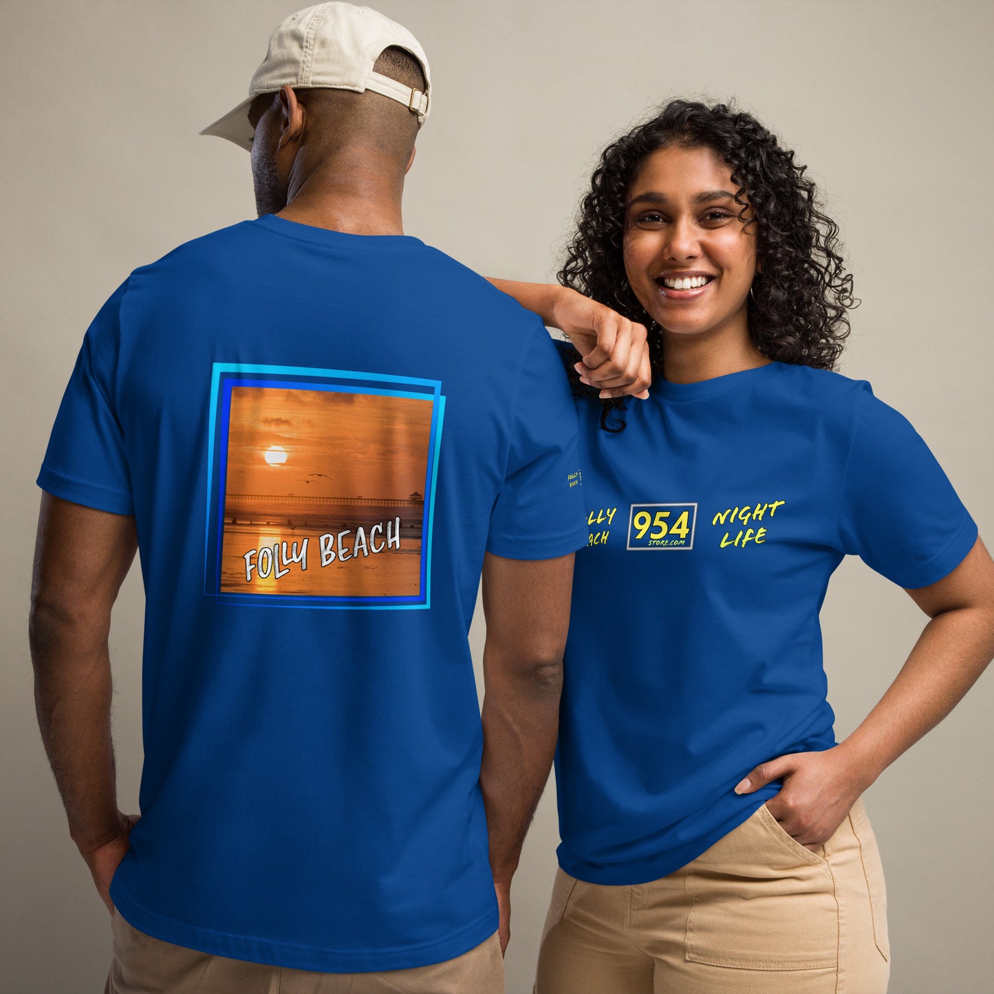 Folly Beach 954 Signature Unisex t-shirt