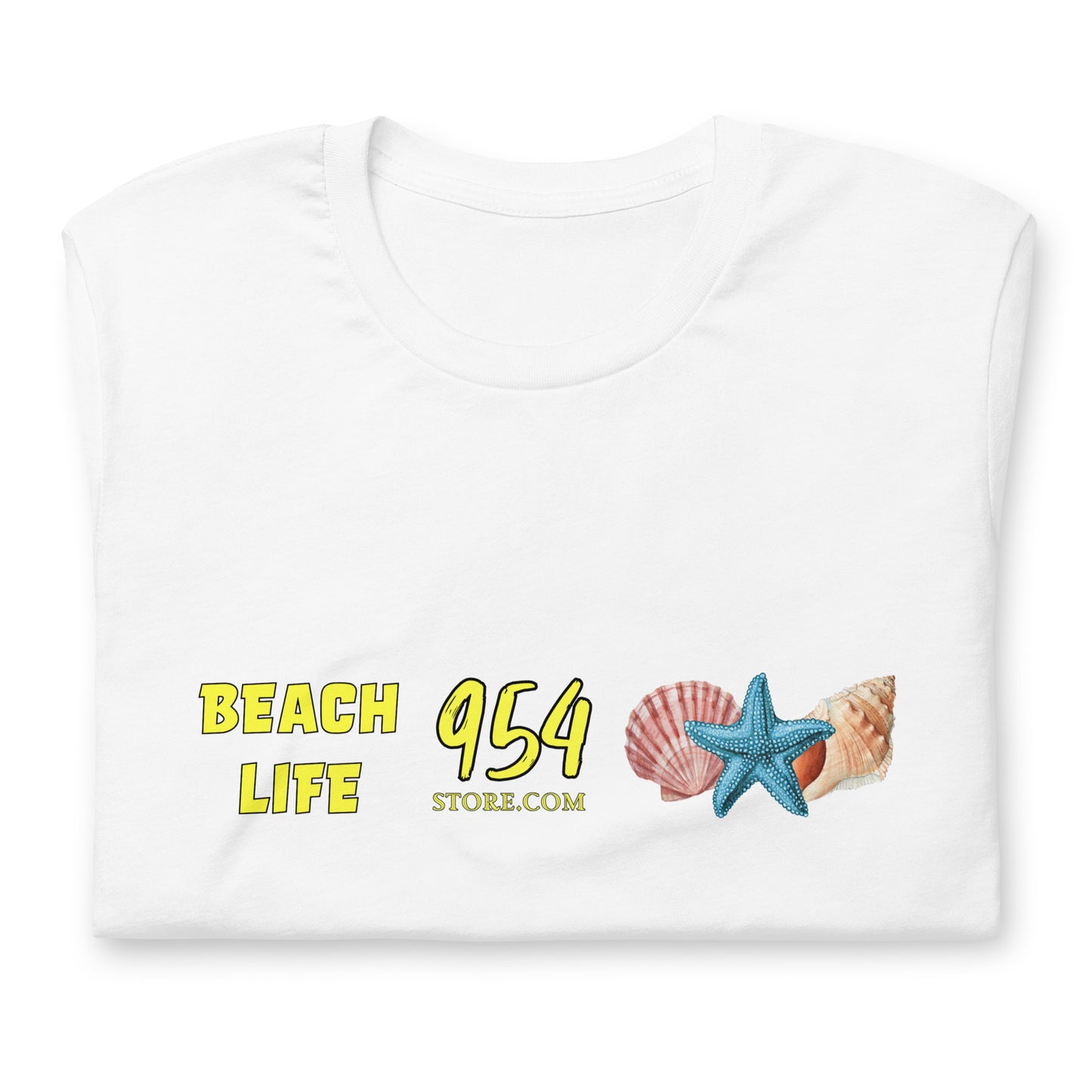 Beach Life Seashells 954 Signature Unisex t-shirt