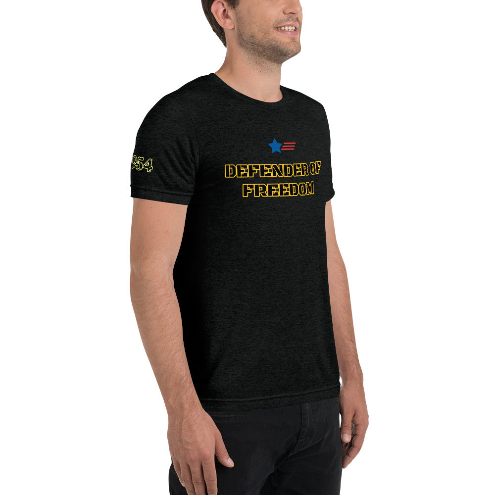 Defender of Freedom 954 Signature  Short sleeve t-shirt