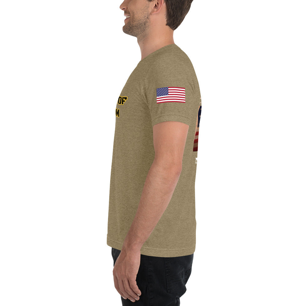 Defender of Freedom 954 Siganture Short sleeve t-shirt