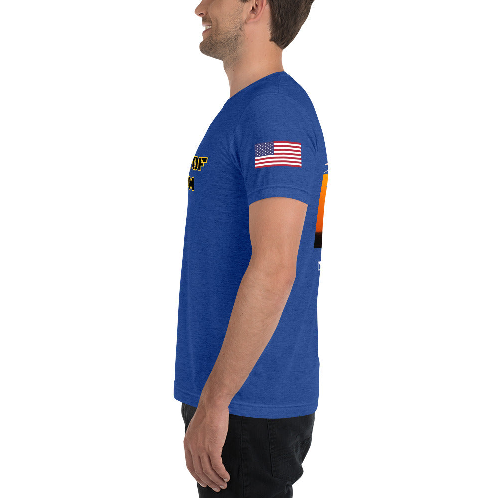 Defender of Freedom 954 Signature  Short sleeve t-shirt