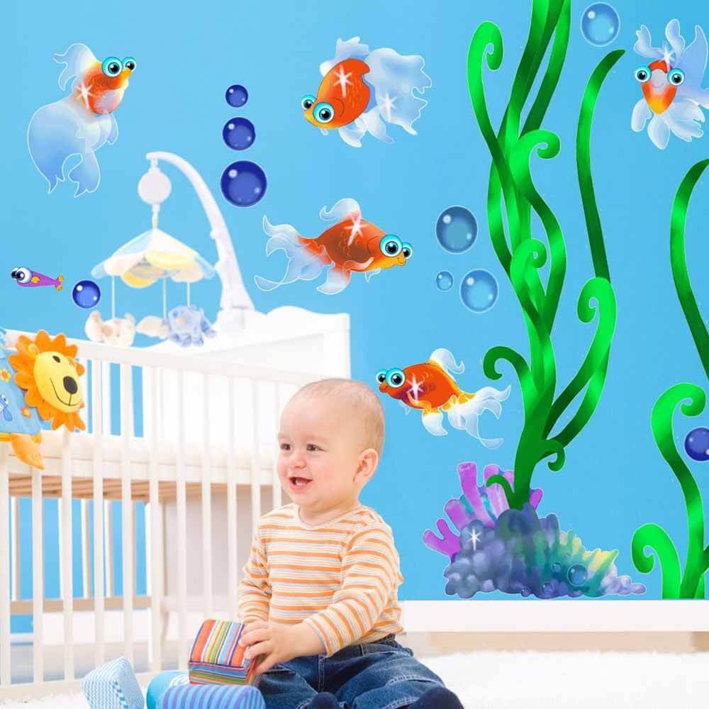 Murals2Go Fish &amp; Seaweed Wall Decals