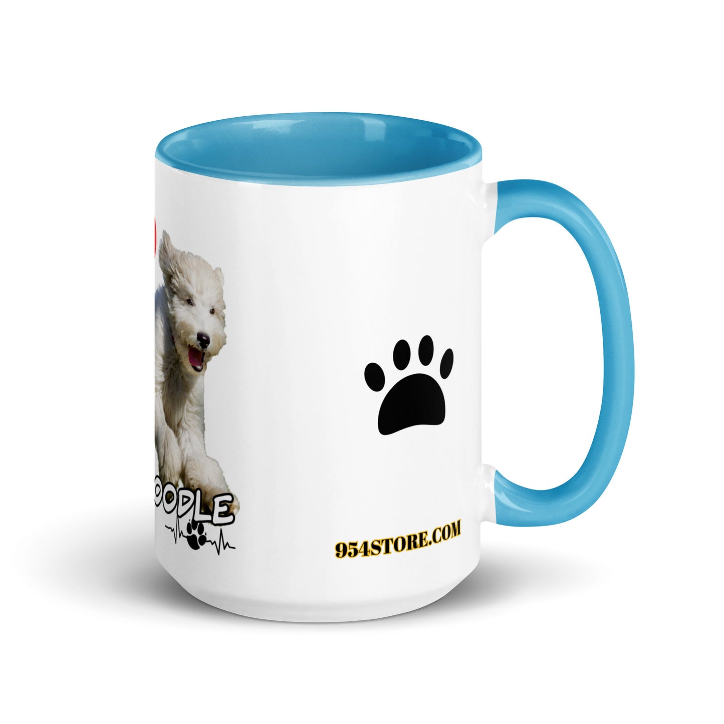 Labradoodle Play 954 Signature Mug with Color Inside
