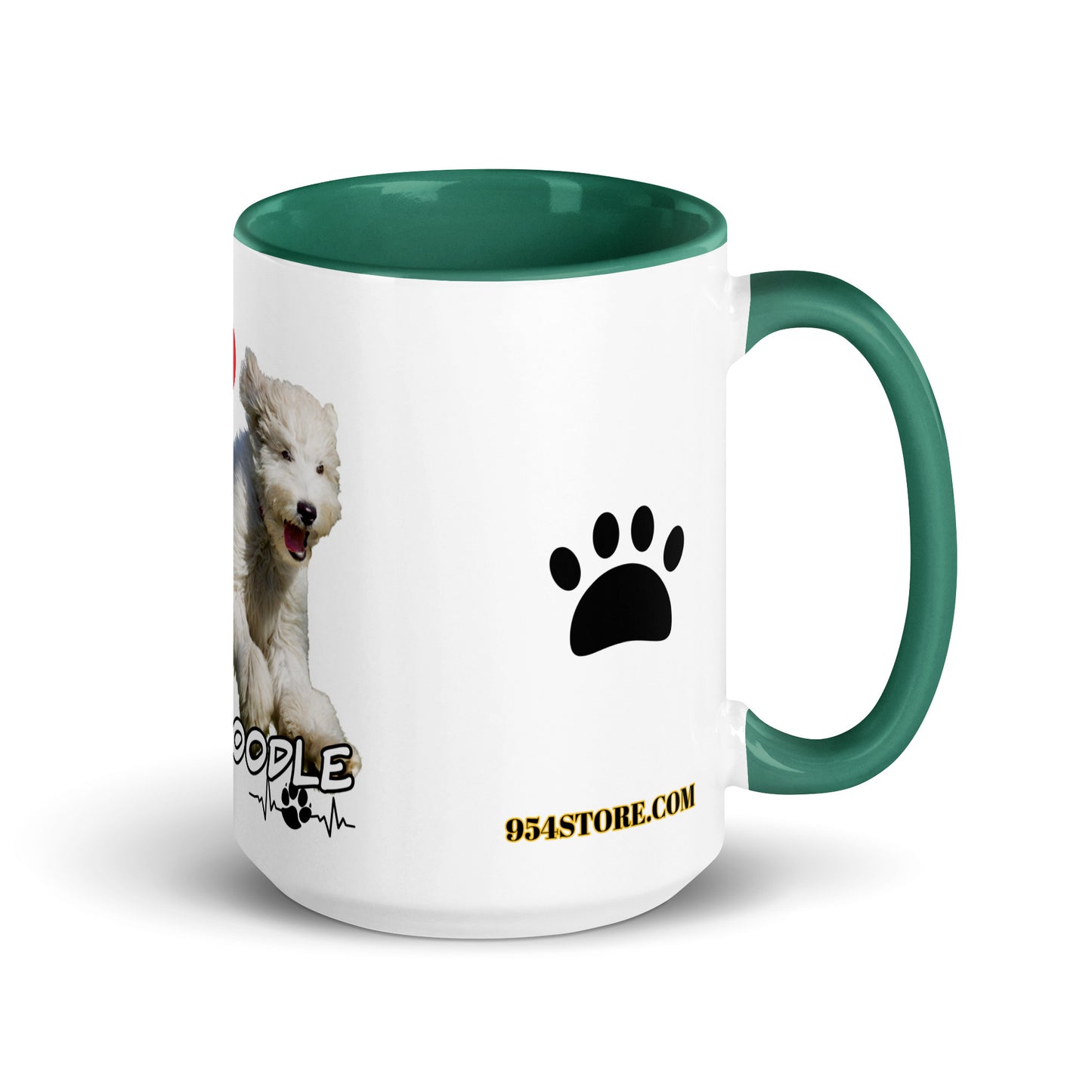 Labradoodle Play 954 Signature Mug with Color Inside