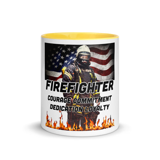 Firefighter 954 Mug with Color Inside