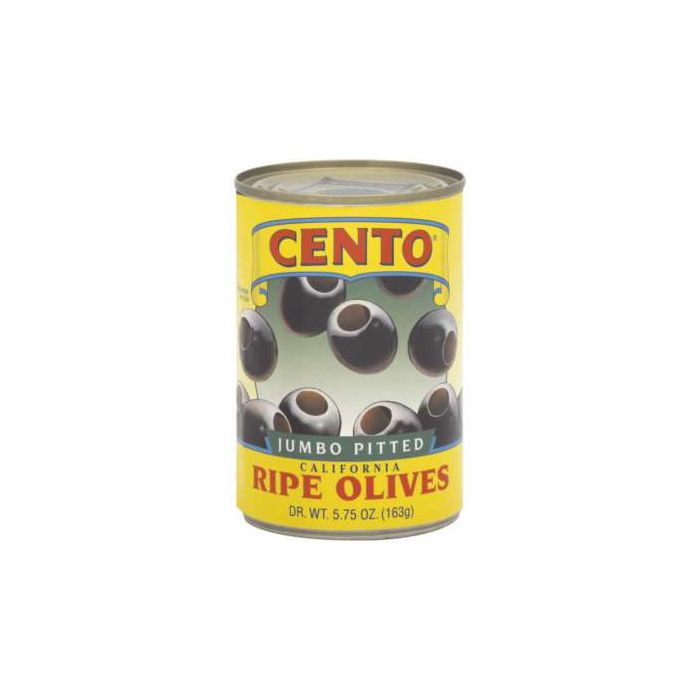 CENTO: Jumbo Pitted California Ripe Olives, 5.75 oz