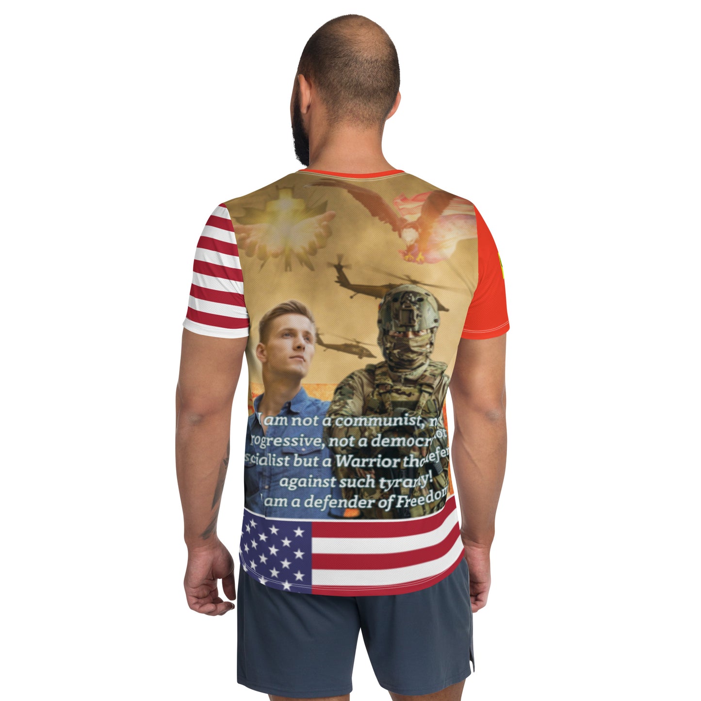 Never Surrender Men's Athletic T-shirt