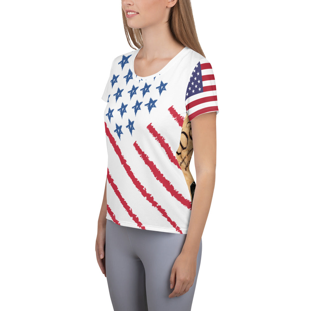 "We the People" Women's Athletic T-shirt