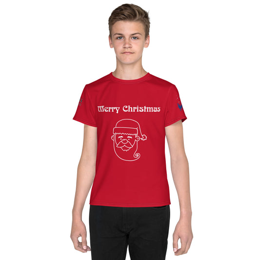 Merry Christmas 954 Youth crew neck t-shirt