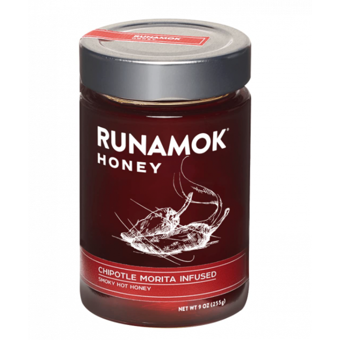 RUNAMOK MAPLE: Chipotle Morita Infused Honey, 9 oz