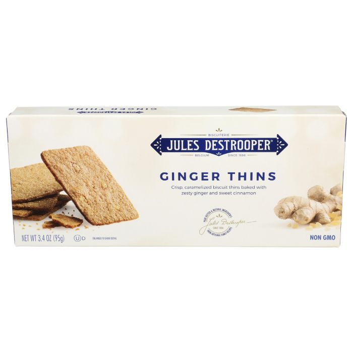 JULES DESTROOPER: Ginger Thin Cookies, 3.35 oz